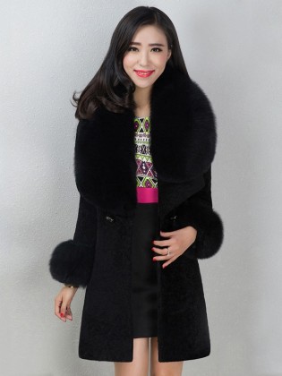 Áo khoác dạ nhung dài cao cấp TA322