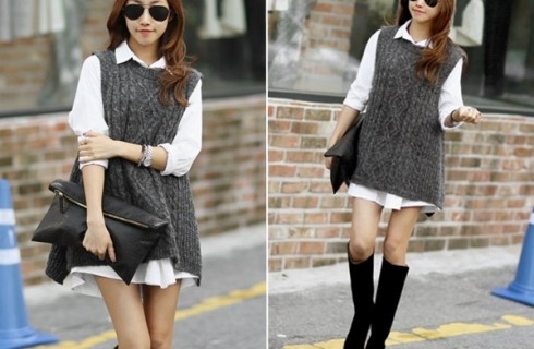 Cách mix áo len gile nữ đẹp cho nàng công sở cả tuần không nhàm chán