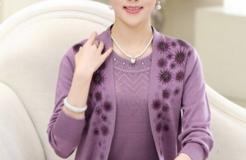 Áo len nữ đẹp 2017 cho tuổi trung niên đẹp mặn mà