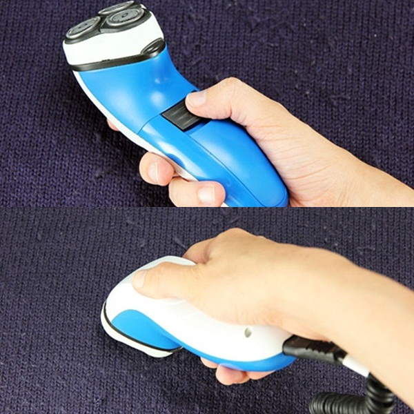  Sử dụng máy cạo râu để loại bỏ phần lông xù